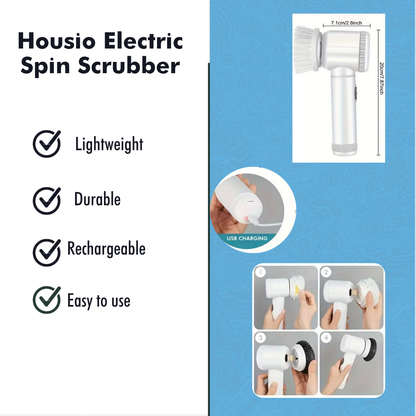 Housio Electric Spin Scrubber, Efficient & Powerful & Easy