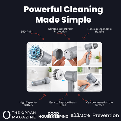 Housio Electric Spin Scrubber, Efficient & Powerful & Easy